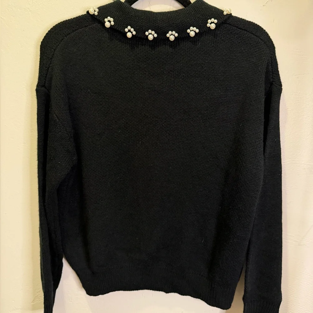 Frank Lyman Pearl Embellished Sweater - Picture 3 of 3